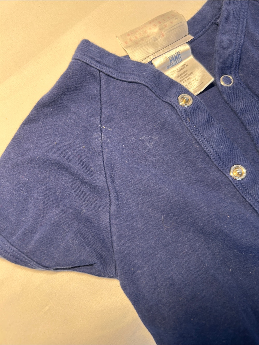 New York Yankees Baby Bodysuit 6-9 Months Blue Snap Front MLB Pink Sports - Picture 2 of 5